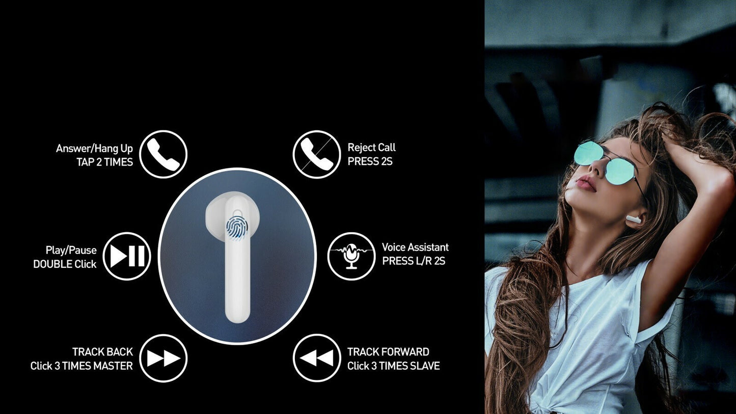 Tellur Earbud Bluetooth Handsfree (με Θήκη Φόρτισης)