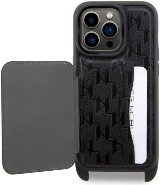 Karl Lagerfeld iPhone 14 Pro 6.1" hardcase black/black Crossbody Saffiano