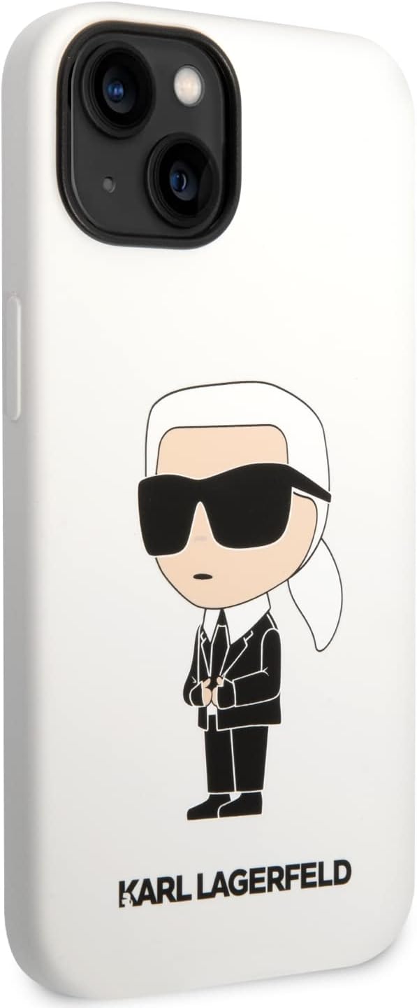 Karl Lagerfeld Silicone Ikonik iPhone 14 Plus - White
