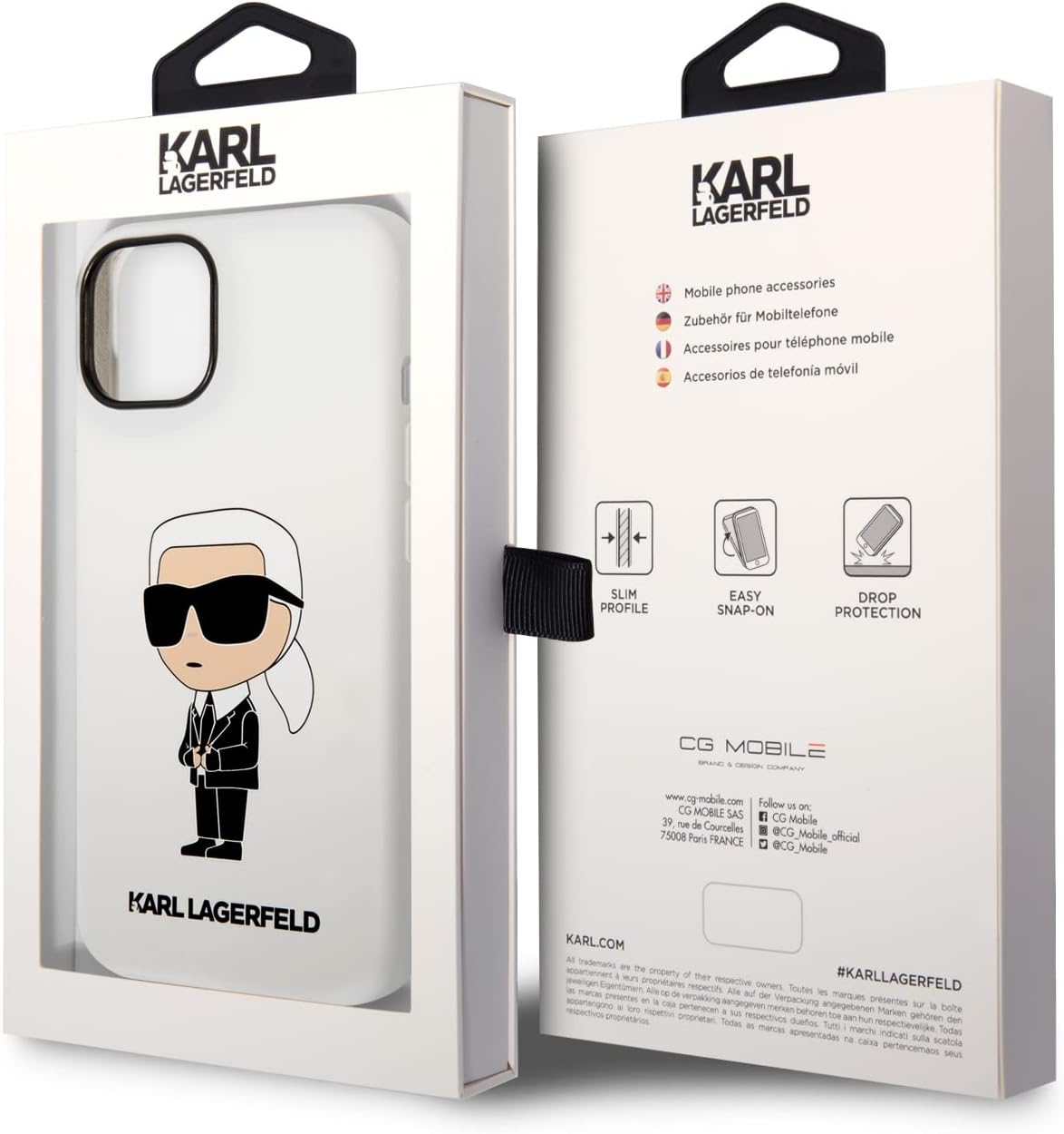 Karl Lagerfeld Silicone Ikonik iPhone 14 Plus - White