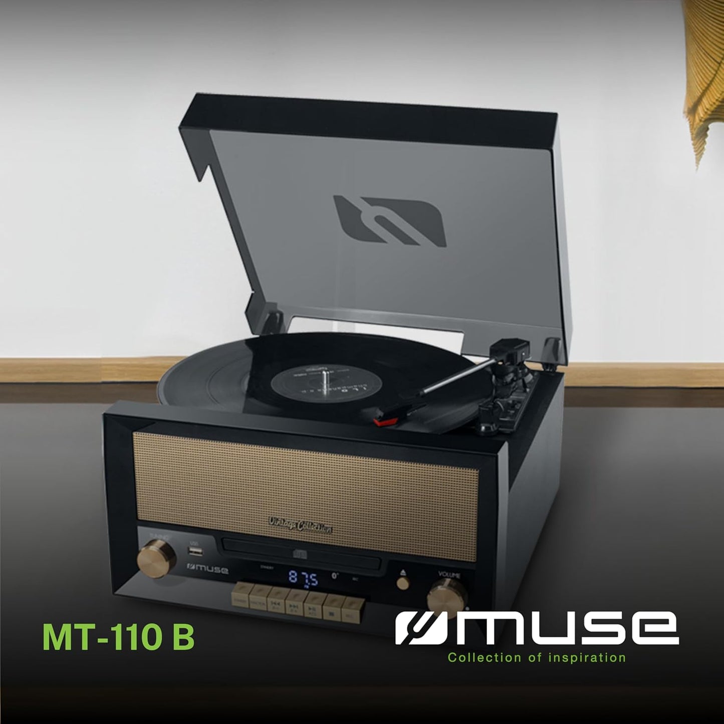 Muse Vintage Turntable MT-110 B CD Micro System