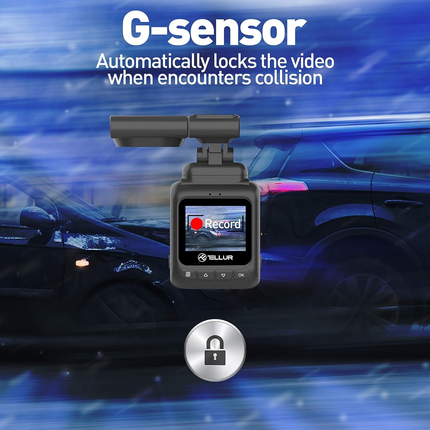 Tellur Dash Patrol DC2 Full HD, Black