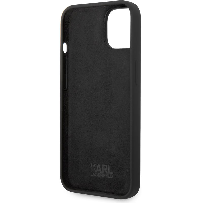 Karl Lagerfeld Liquid Silicone Case iPhone 14 Plus - Black