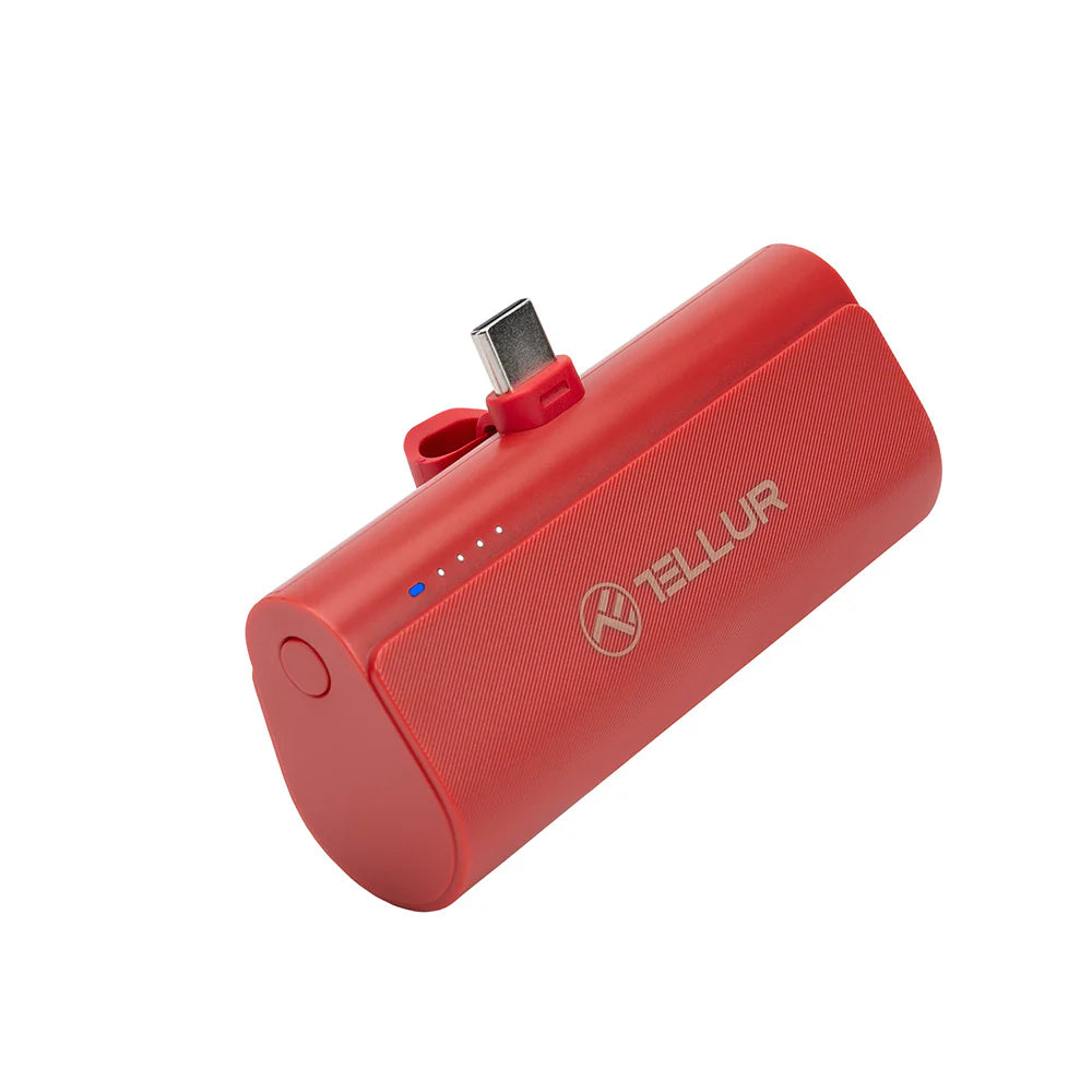 Tellur PD202 Powerbank, 5000mAh, QC3.0 18W + PD20W, USB-C, RED