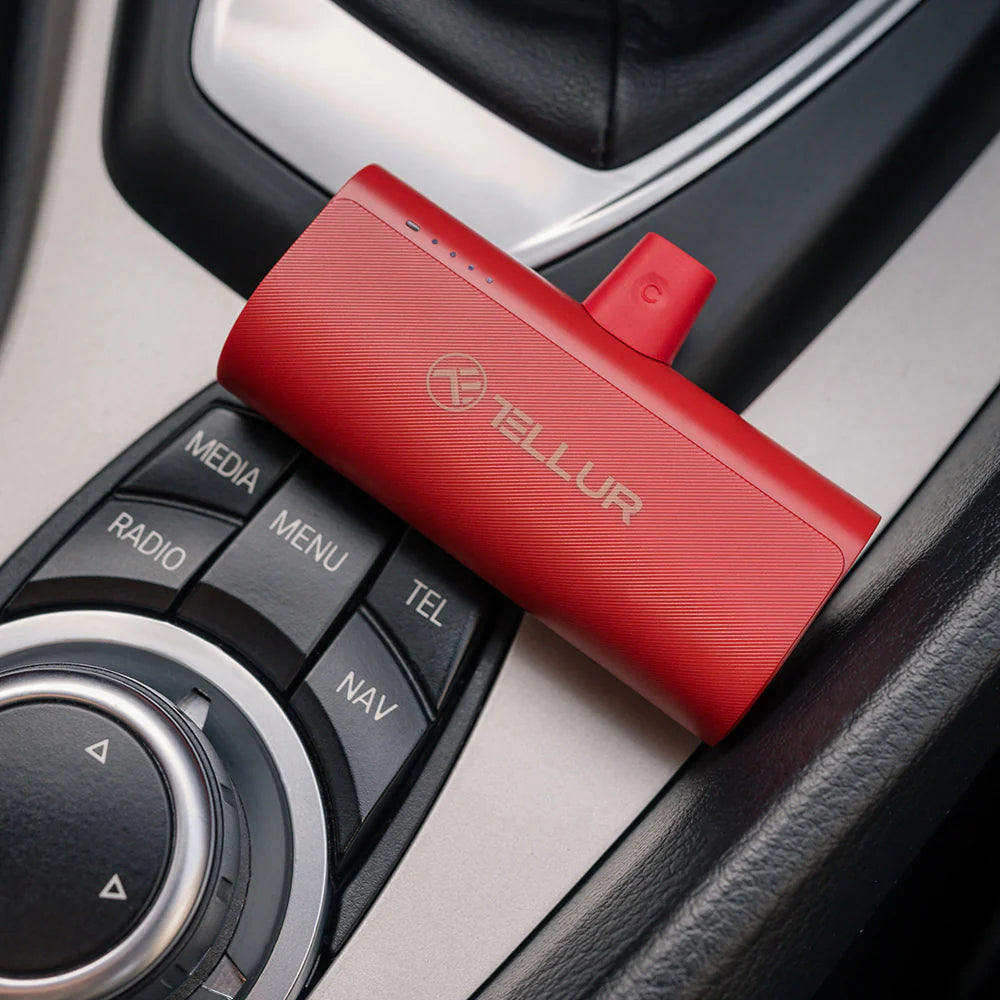 Tellur PD202 Powerbank, 5000mAh, QC3.0 18W + PD20W, USB-C, RED