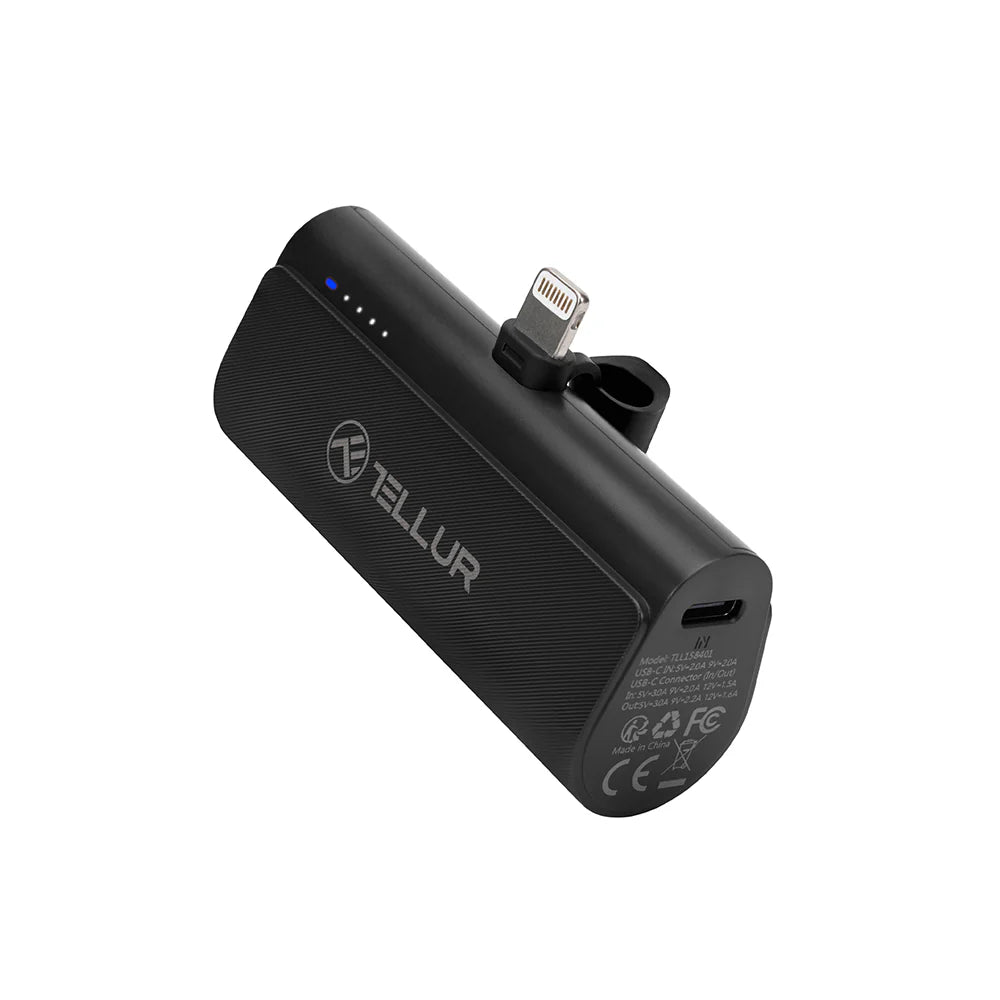 Tellur PD203 Powerbank 5000mAh, QC3.0 18W + PD20W, Lightning, Black