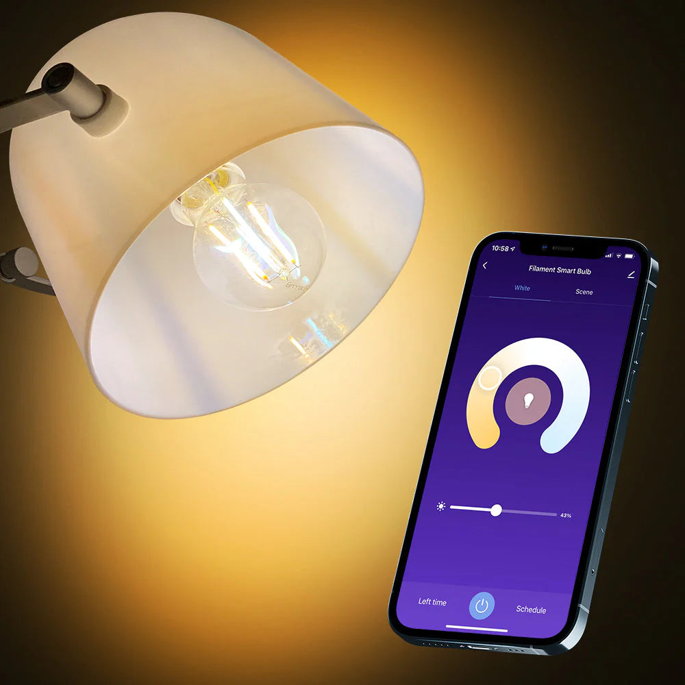 Tellur Smart WiFi Filament Bulb E27, 6W, Clear