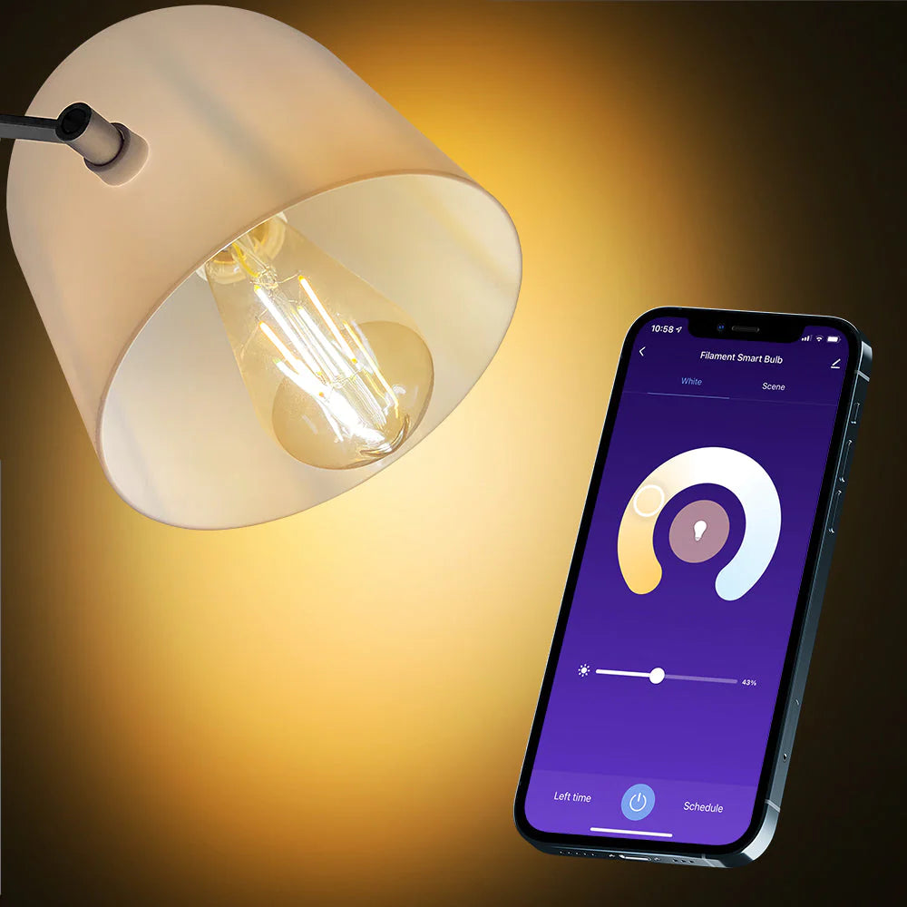 Tellur Smart WiFi Filament Bulb E27, 6W, Amber