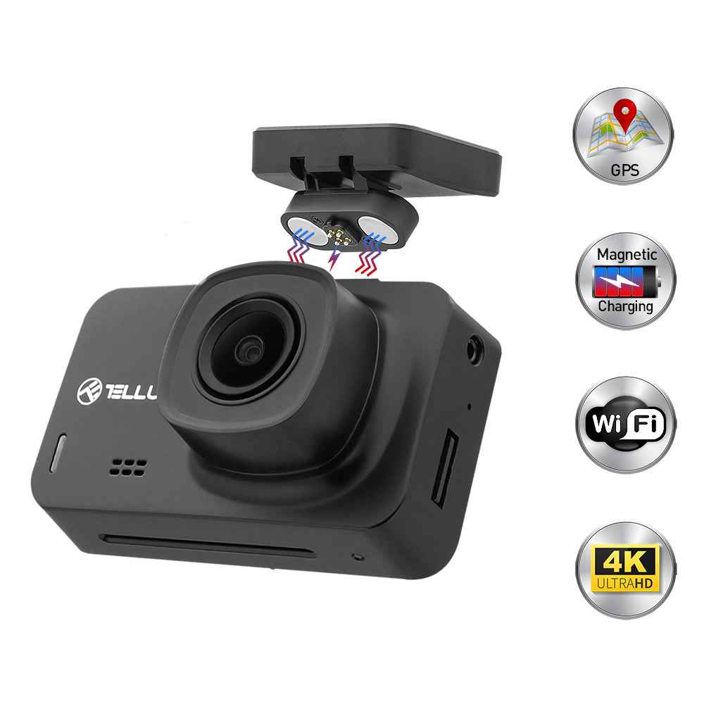 Tellur Dash Patrol DC3 Dash Cam, 4K, GPS, WiFi, Black