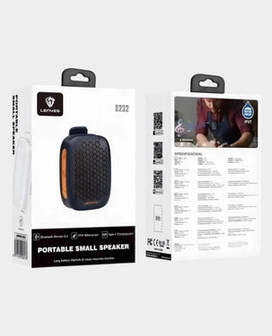 Lenyes Portable Small Speaker S232 - Black/Orange