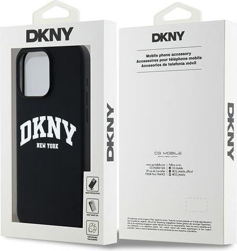 DKNY case for iPhone 15 Plus / 14 Plus 6.7" - Black with white printing
