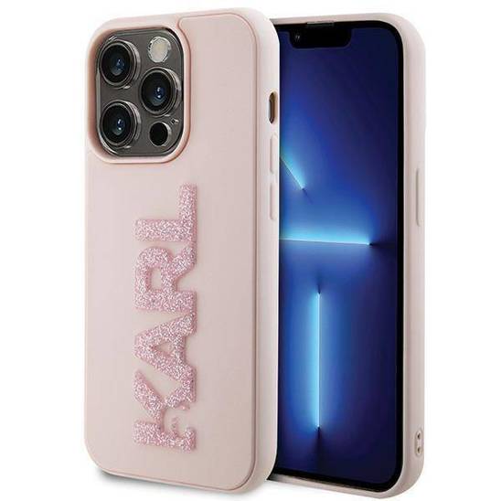 Karl Lagerfeld Hardcase 3D Rubber for iPhone 15 Pro MAX - Pink