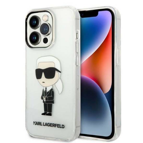 Karl Lagerfeld iPhone 14 PRO MAX Hardcase Ikonik - Transparent