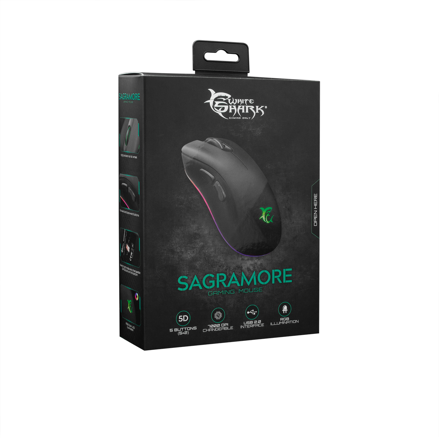 Mouse gaming White Shark GM-9003 SAGRAMORE RGB
