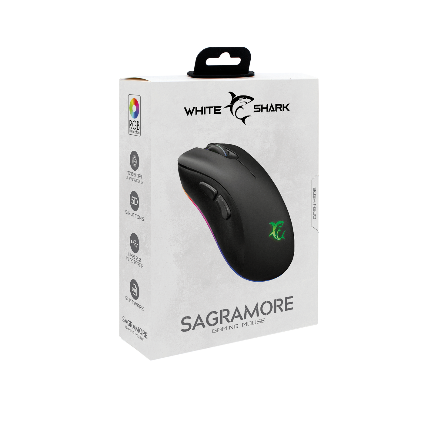 Mouse gaming White Shark GM-9003 SAGRAMORE RGB
