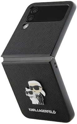 Karl Lagerfeld Saffiano Karl&Choupette Pin Back for Galaxy Z Flip4