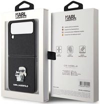 Karl Lagerfeld Saffiano Karl&Choupette Pin Back for Galaxy Z Flip4