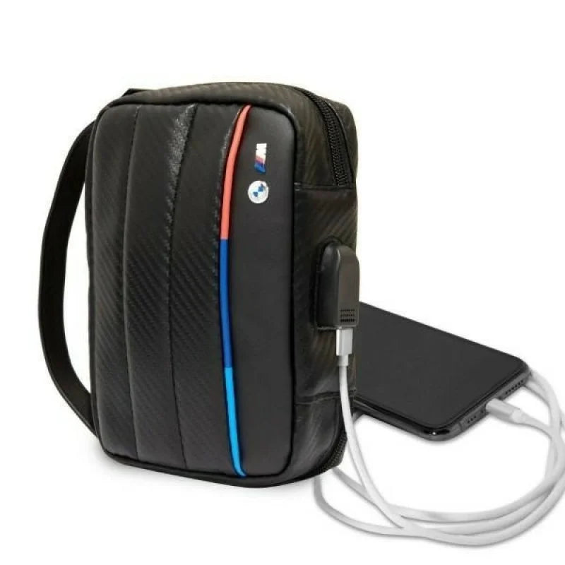 BMW Organizer bag black on black, Carbon Tricolor
