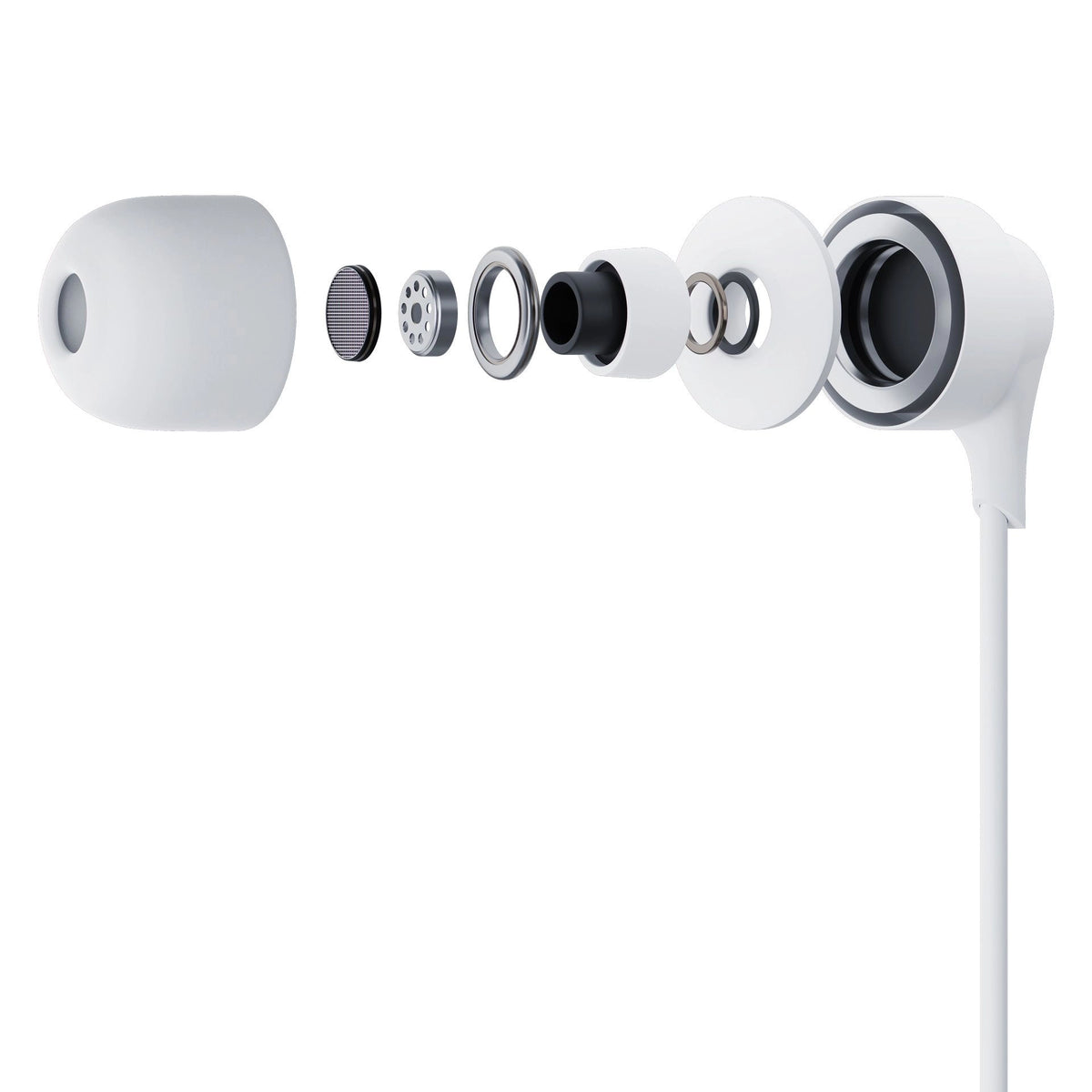 3mk Wired Earphones USB-C (White)