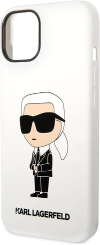 Karl Lagerfeld Silicone Ikonik iPhone 14 Plus - White