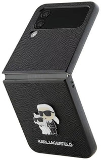 Karl Lagerfeld Saffiano Karl&Choupette Pin Back for Galaxy Z Flip4