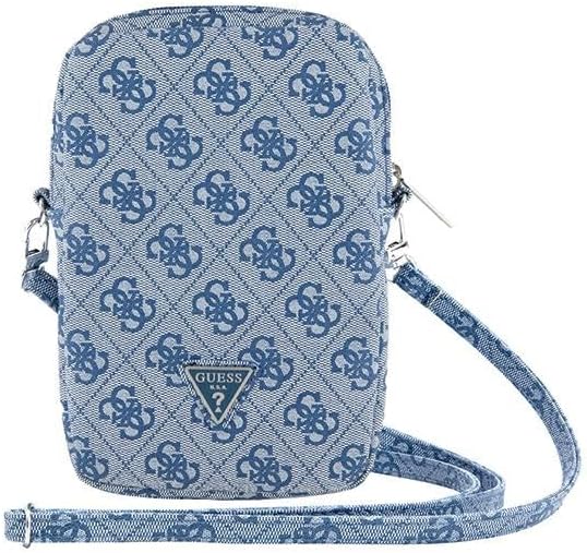 Guess GUWBZP4GFTSB Mobile Phone Case with Zip 4G Triangle Blue