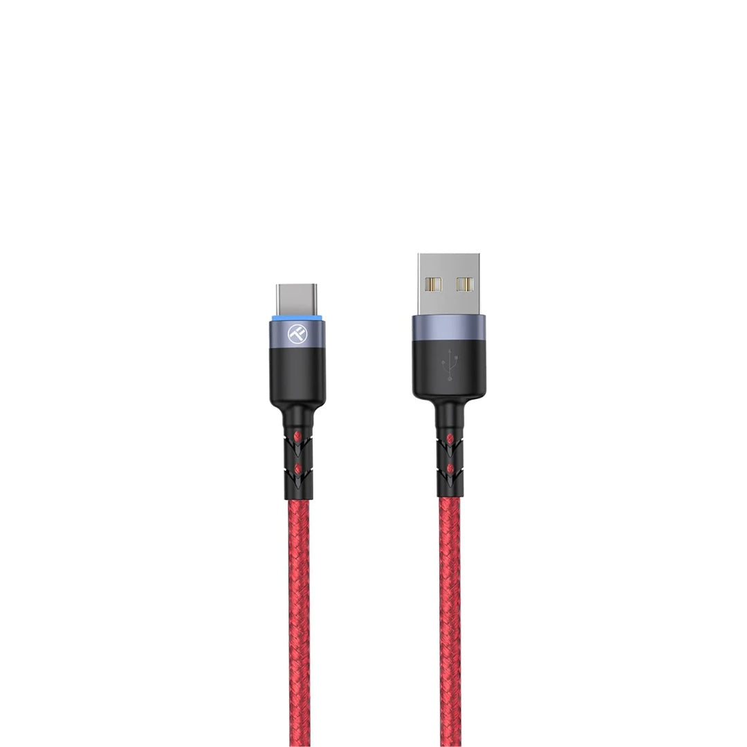 Tellur Data Cable USB to Type-C with LED light, 3A, 1.2m