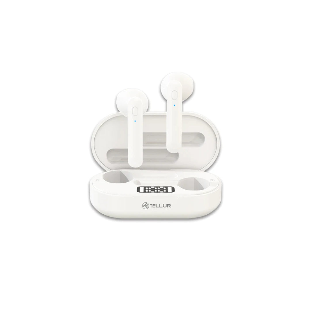 Tellur Earbud Bluetooth Handsfree (με Θήκη Φόρτισης) - White
