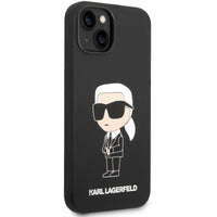 Karl Lagerfeld Liquid Silicone Case iPhone 14 Plus - Black