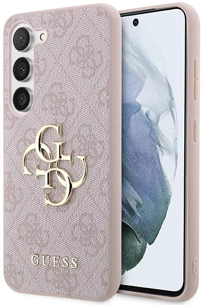 Case Guess GUHCSA354GMGPI A35 A356 pink hardcase 4G Big Metal Logo