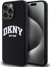 DKHMP14XSNYACH iPhone 14 Pro Max 6.7" czarny/black hardcase Liquid Silicone White Printed Logo
