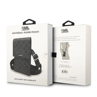 Karl Lagerfeld Handbag black/black Monogram Plate