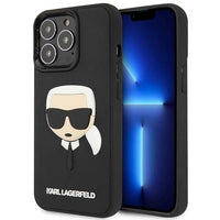 Karl Lagerfeld iPhone 14 Pro 6.1 "black / black hardcase 3D