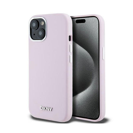 DKNY Liquid Silicone case for iPhone 15 - Pink