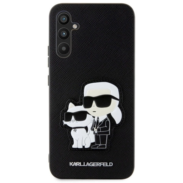 Karl Lagerfeld Saffiano Karl&Choupette case for Samsung Galaxy A54 5G - black