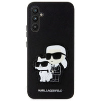 Karl Lagerfeld Saffiano Karl&Choupette case for Samsung Galaxy A54 5G - black