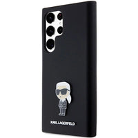 Karl Lagerfeld Silicone Ikonik Metal Pin case for Samsung Galaxy S24 Ultra - black