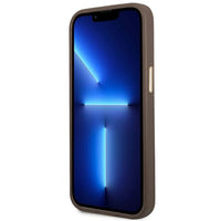 GUESS Mobile Case iphone 14 Pro - Brown 4G Vintage