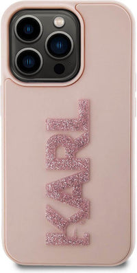 Karl Lagerfeld Hardcase 3D Rubber for iPhone 15 Pro MAX  - Pink